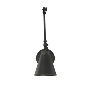 Morland One Light Wall Sconce in Matte Black