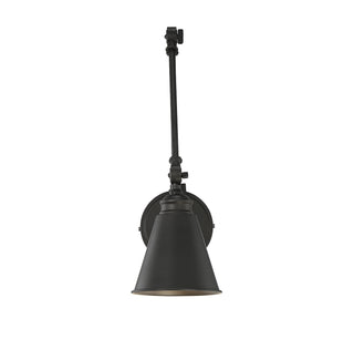 Morland One Light Wall Sconce in Matte Black