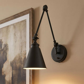 Morland One Light Wall Sconce in Matte Black