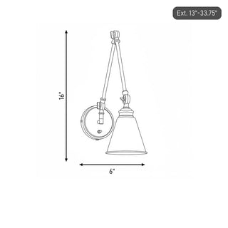 Morland One Light Wall Sconce in Matte Black