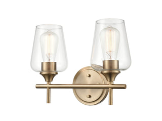 Ashford 2-Light Vanity - Modern Gold