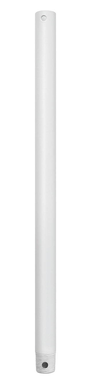 18" Downrod in Matte White