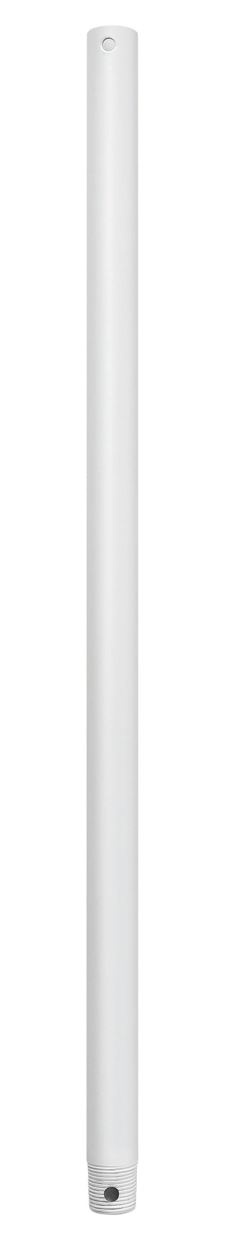 24" Downrod in Matte White