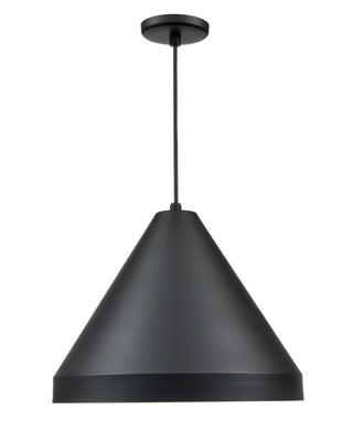 R Series 1-Light Cord Hung Cone Satin Black