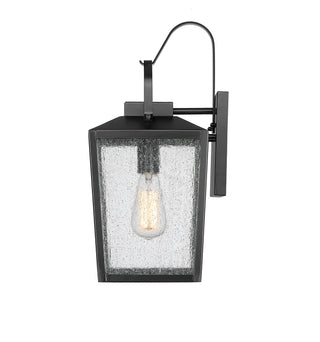 Devens 1-Light Outdoor Wall Sconce Powder Coated Black
