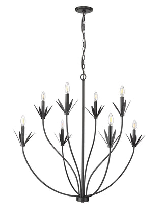 Primrose 8-Light Chandelier Ceiling Light Matte Black