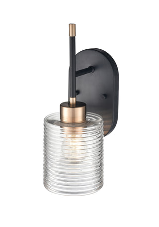 Renitta 1-Light Wall Sconce Matte Black Modern Gold