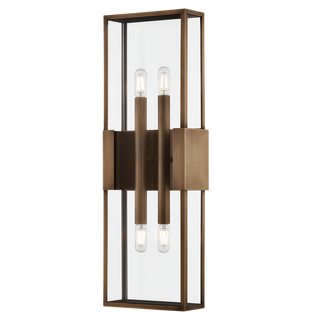 SANTA CLARA EXTERIOR WALL SCONCE with PATINA BRASS Finish