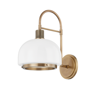BRADBURY Wall Sconce with PATINA BRASS Finish