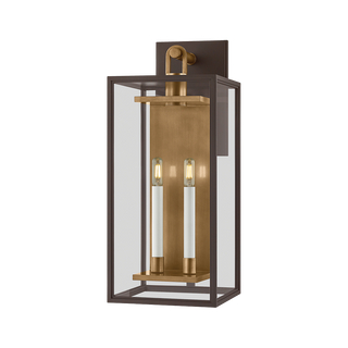 ARNOLD Wall Sconce with PATINA BRASS/TEXTURED BRONZE Finish