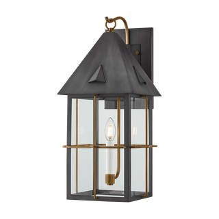TOBY Wall Sconce with PATINA BRASS AND GRAPHITE Finish