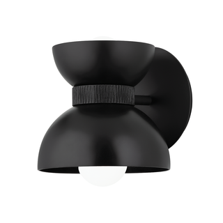 Pomona Wall Sconce with Soft Black/textured Black Finish