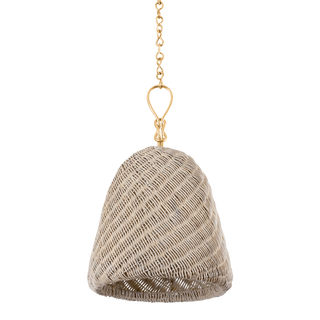 REINA Pendant with Gold Leaf Finish