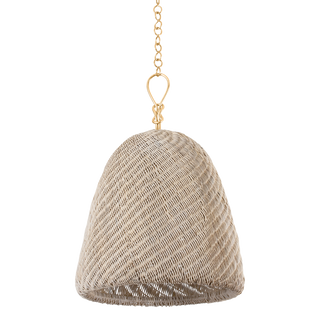 REINA Pendant with Gold Leaf Finish