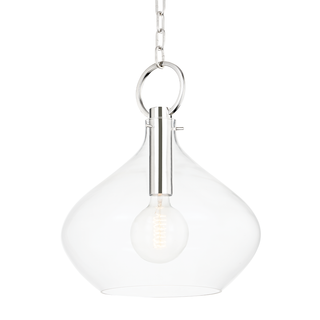 Lina Pendant with Polished Nickel Finish