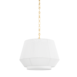 Debi Pendant with Aged Brass Finish