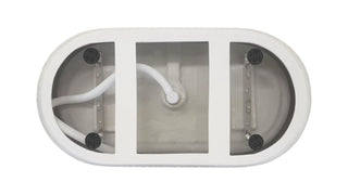 59 inch Bathtub in Glossy White with Matte Black Trim