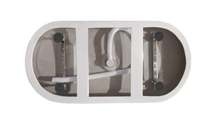 59 inch Bathtub in Glossy White with Matte Black Trim