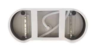 59 inch Bathtub in Glossy White with Chrome Trim