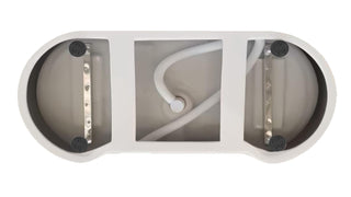 67 inch Bathtub in Glossy White with Brushed Nickel Trim