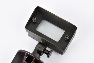 Outdoor 12V Cast Brass flood light 2 inch L x 4 inch W x 6 inch H in Dark Bronze