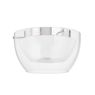 DUTTON Flush Mount with POLISHED NICKEL Finish