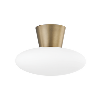 BRODY Flush Mount with PATINA BRASS Finish