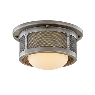 Bauer Flush Mount with ANTIQUE PEWTER Finish