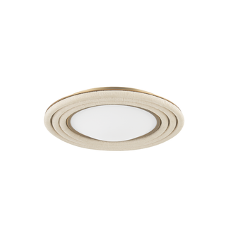 ZION Flush Mount with PATINA BRASS Finish