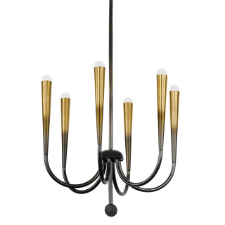ADLEY Chandelier with GRADIENT BRASS Finish
