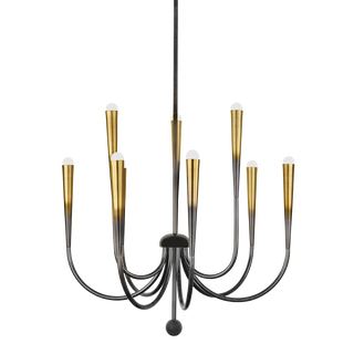 ADLEY Chandelier with GRADIENT BRASS Finish