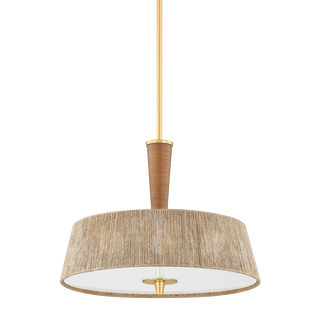 GEORGE Pendant with AGED BRASS Finish