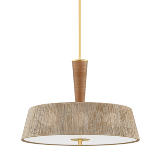 GEORGE Pendant with AGED BRASS Finish