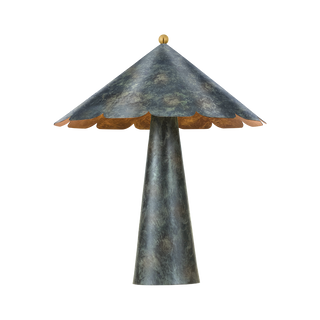 FOLLY BEACH Table Lamp with VERDIGRIS Finish