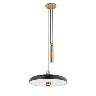 PLUMMET Pendant with PATINA BRASS/SOFT BLACK Finish