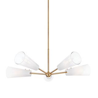 CAMARILLO Chandelier with PATINA BRASS Finish