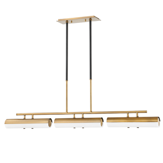 TITUS Linear Chandelier with PATINA BRASS Finish