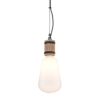 Fulton Pendant with RUSTY IRON W SALVAGED WOOD Finish