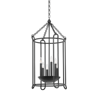 LASSEN Lantern with BLACK IRON Finish