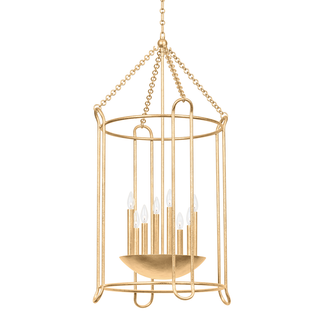 LASSEN Lantern with VINTAGE GOLD LEAF Finish