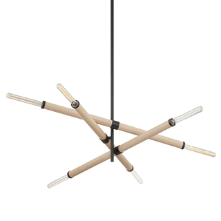 Cruiz Chandelier with SOFT BLACK Finish