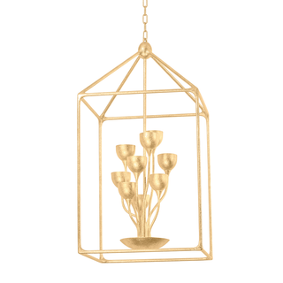 WESTWOOD Lantern with VINTAGE GOLD LEAF Finish
