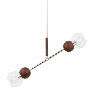 Arlo Linear with POLISHED SS AND NATURAL ACACIA Finish
