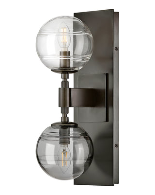 Oberon Medium Two Light Sconce in Black Oxide