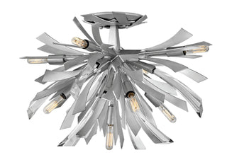 Vida Large Semi-Flush Mount in Glacial