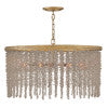 Rubina Medium Convertible Chandelier in Burnished Gold