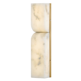 Alune Medium LED Sconce in Lacquered Brass