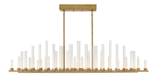 Trinity Medium LED Linear in Heritage Brass