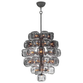 Perriand Small Chandelier in Brushed Graphite