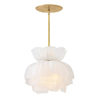 Fantine Small Chandelier in Unlacquered Brass